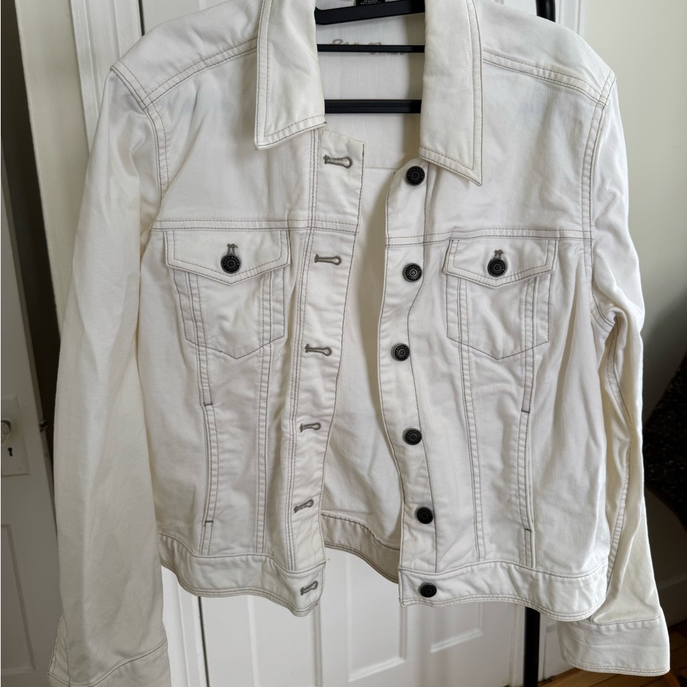 Women's White Denim Jacket